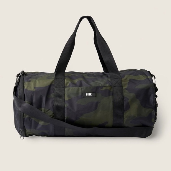 PINK Victoria's Secret Handbags - ❌ SOLD NEW VS PINK Camo Duffle Bag